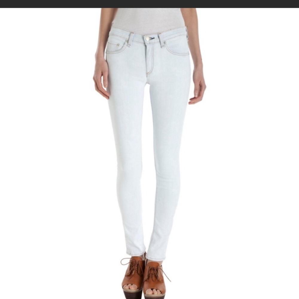 Rag and Bone “Skinny” Jeans in Bleach Light Wash - Picture 7 of 7